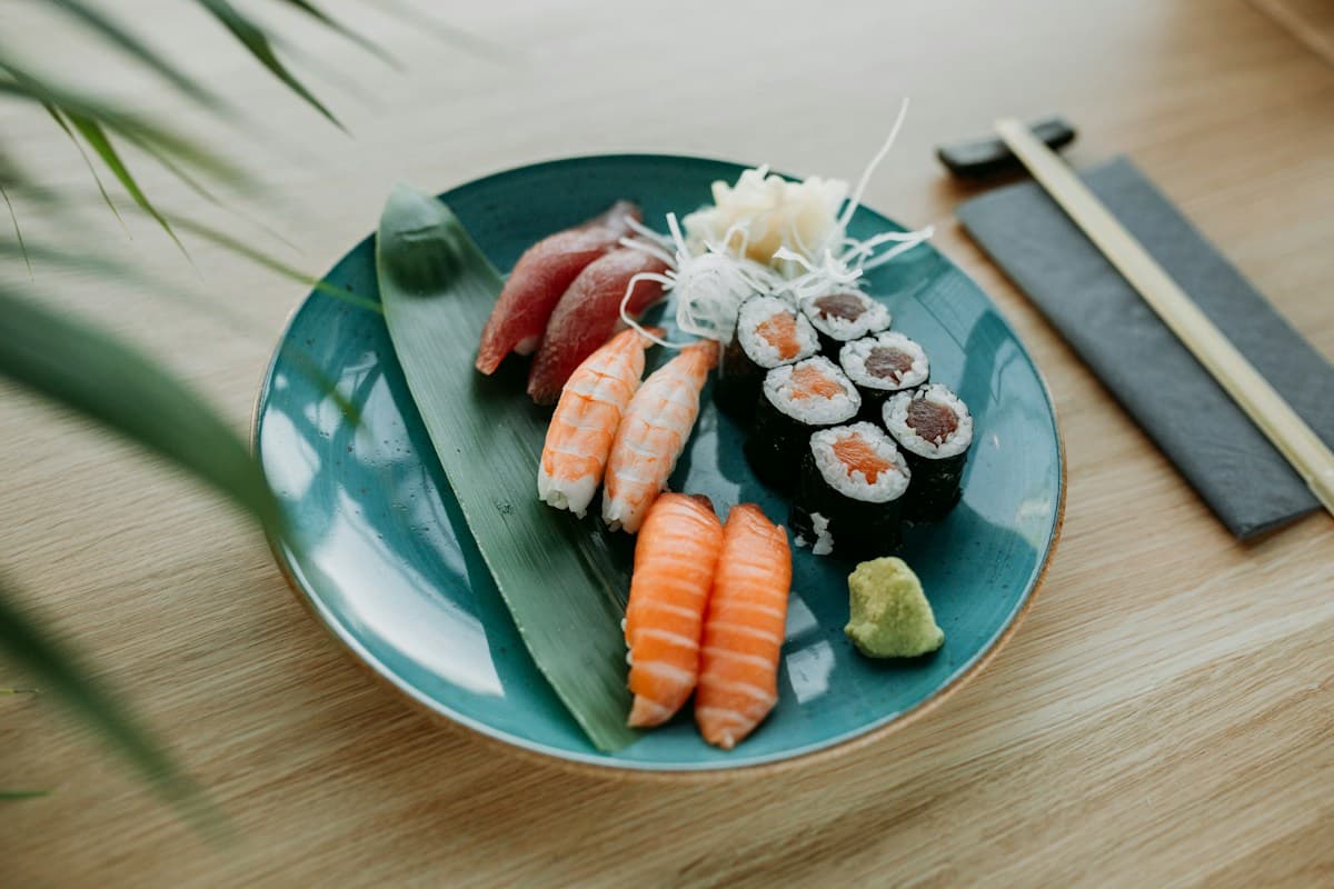 Japanese sushi tasting selection